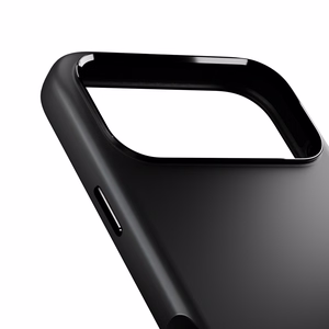 Pure Icon Magnētiskais Pro šķidra silikona viedtālruņa apvalks iPhone 17 Pro, MagSafe saderīgs, ar kameras aizsardzību un alumīnija pogām - melns