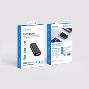 VEGER Portatīvais lādētājs 10000 mAh PD QC3.0 3A 20W S10 (W1135) melns