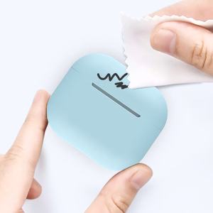 AirPods vāciņš silikona mīksts ausu vāciņš balts (C)