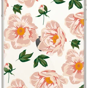Maciņš ar apdruku BABACO FLOWERS 014 IPHONE 13 PRO MAX caurspīdīgs