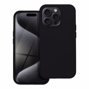 Silikona viedtālruņa apvalks IPHONE 15 Pro - melns