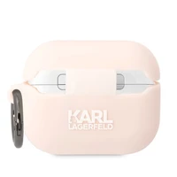 Karl Lagerfeld KLAPRUNIKP AirPods Pro apvalks rozā/rozā Silikona Karl Head 3D