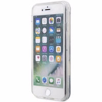 Karl Lagerfeld KLHCI8LNKHCH iPhone 7/8/SE 2020/2022 sudraba/sudraba cietais apvalks Mirdzošs Karl Galva