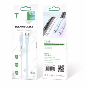 T-PHOX KABELIS GENTLE USB-C/USB-C 60W 1M BALTS