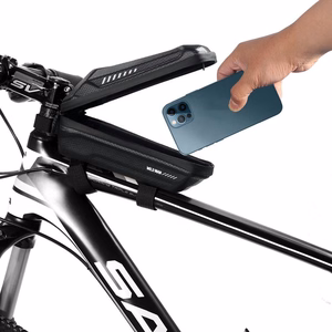 WILDMAN ceļojumu soma velosipēda rāmim ar rāvējslēdzēju, 1L, ES5, melna