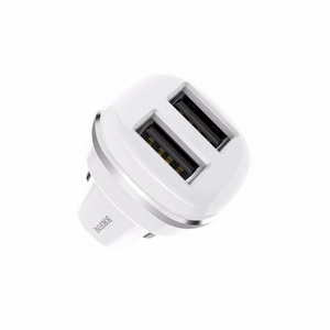 Borofone BZ13 Extreme automašīnas lādētājs ar 2 USB-A pieslēgvietām, 12 W, balts