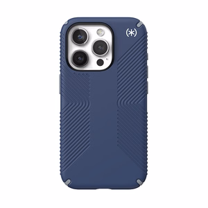 Speck Presidio2 Grip vāciņš ierīcei iPhone 15 Pro, “Coastal Blue / Dust Grey” krāsā