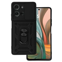Slide Camera Armor viedtālruņa apvalks Motorola Moto G75 5G melns