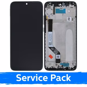 LCD дисплей совместимый с Xiaomi Redmi Note 7 (Note 7 Pro) с рамкой Space Black (Service Pack)