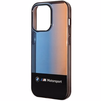 BMW puskrāsains viedtālruņa apvalks iPhone 14 Pro Max 6.7" - melns