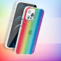 Kingxbar Ombre galinājs apvalks iPhone 12 Pro Max daudzkrāsains