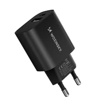 Wozinsky WGWCB USB-A USB-C 20W sienas lādētājs - melns
