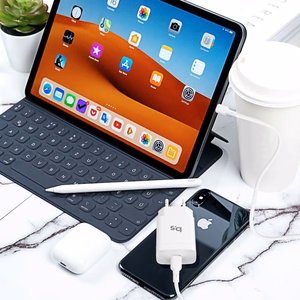Зарядное устройство Blue Star USB C QC4.0 PD 3A 18W + кабель USB C — Lightning TFK-TC-1099C белое
