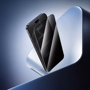 Borofone BF12 Armor Shield visu ekrānu nosedzošs rūdīts stikls ekrānam, privātuma filtrs, paredzēts iPhone 17e/16e/14/13/13 Pro