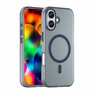 Magnetic Abrasive iPhone 17 Case Compatible with MagSafe - Matte Blue