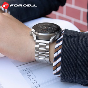 Strap to Samsung Galaxy Watch Forcell F-Design FS06 steel clasp 22 mm silver
