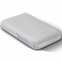 UNIQ Powerbank Hoveo 5000mAh USB-C 20W PD Fast charge Wireless Magnetic jasnoszary/chalk pelēks