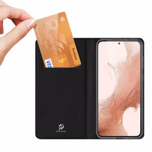 Чехол Dux Ducis Skin Pro для Samsung Galaxy S23+ флип-крышка карточка бумажник подставка черный