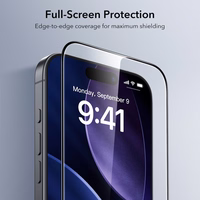 ESR UltraFit aizsargstiklu komplekts 2 gab. iPhone 16 Pro / 17 – caurspīdīgs