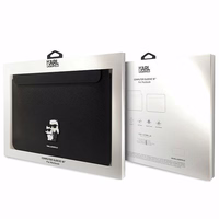 Karl Lagerfeld Saffiano Karl&Choupette apvalks 16" portatīvajam datoram - melns