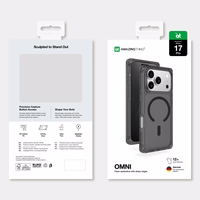 AmazingThing Omni viedtālruņa apvalks iPhone 17 Pro, saderīgs ar MagSafe - melns