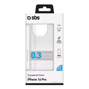 SBS Skinny maciņš priekš iPhone 16 Pro - caurspīdīgs