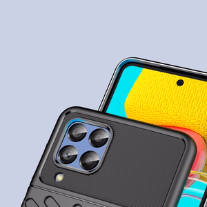 Thunder viedtālruņa apvalks elastīgs bruņu pārsegs Samsung Galaxy M53 5G melns