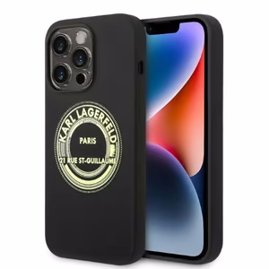 Karl Lagerfeld Silikona RSG apvalks iPhone 14 Pro - melns