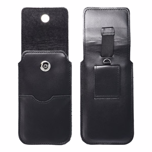 ROYAL - Leather universal flap pocket / black - Size 3XL - HUAWEI MATE 20X