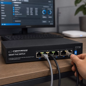Esperanza ENS105 6 portu PoE komutators 10/100 60W