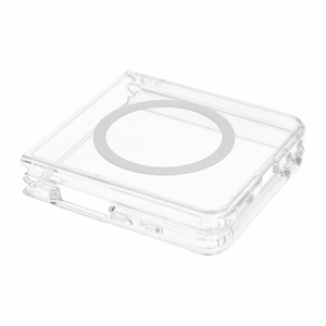 Caurspīdīgs 4sF-S Clear vāciņš ar MagSafe atbalstu Samsung Galaxy Z Flip8 tālrunim