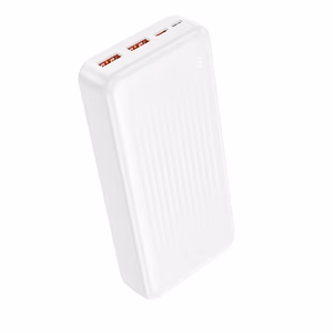 Borofone Power Bank 20000mAh BJ80A Clever - 2xUSB + Type C - QC 3.0 22,5W + PD 20W белый