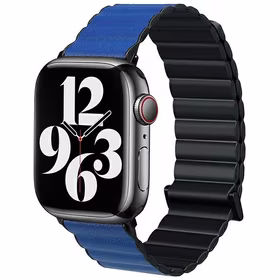 Beline Siksniņa Apple Watch Magnetic Pro 42/44/45/49mm melns/zils