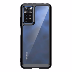 Outer Space viedtālruņa apvalks Xiaomi Poco X5 5G / Redmi Note 12 5G apvalks ar elastīgu rāmi melns