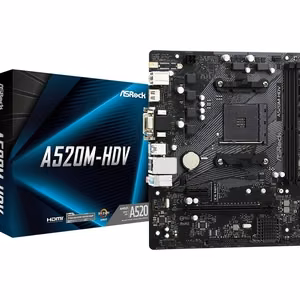 Asrock A520M-HDV mātesplate Socket AM4 micro ATX