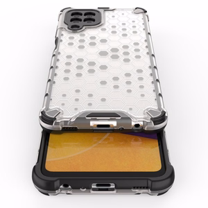 Honeycomb viedtālruņa apvalks ar TPU buferi Samsung Galaxy A22 4G melns