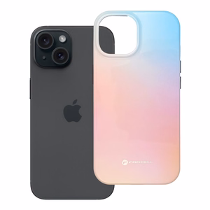FORCELL F-PROTECT Mirage, militāri pārbaudīts apvalks ar MagSafe, saderīgs ar IPHONE 15 rozā zila