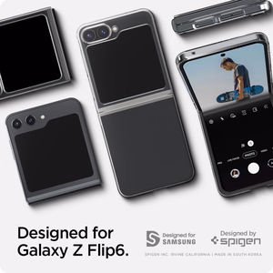 Spigen Airskin viedtālruņa apvalks Samsung Galaxy Z Flip 6 - caurspīdīgs