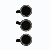 Rūdītais stikls HARD DIAMOND kamerai (LENS) Samsung Galaxy S24 melns (3 gab. lēcas)