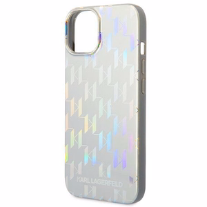 Viedtālruņa apvalks Karl Lagerfeld KLHCP14MLGMMSV3 iPhone 14 Plus 6.7\" sudrabains / sudrabains Monogrāmas Iridescent