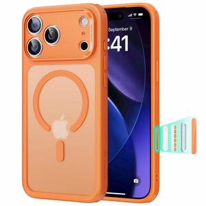 ESR Classic Hybrid MagSafe macins priekš iPhone 17 Pro - Caurspidigs oranzs