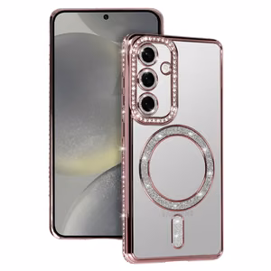 Bling Magsafe Case for Samsung Galaxy A56 5G pink