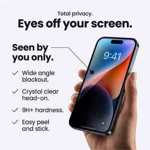Tech-Protect Quick Set Spy+ 2 privātuma aizsargstiklu komplekts modelim iPhone 18 Pro Max