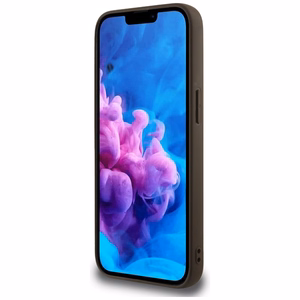 Guess 4G Flowers Print magnētiskais viedtālruņa apvalks iPhone 16e - brūns