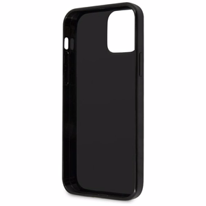 Guess Marble viedtālruņa apvalks iPhone 12 mini - melns