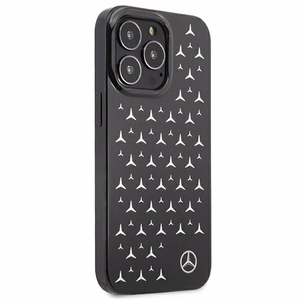Mercedes Silver Stars Pattern чехол для iPhone 13 Pro / iPhone 13 - чёрный