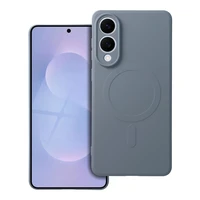 SILICONE MAG COVER viedtālruņa apvalks saderīgs ar Magnētisko SAMSUNG S25 Edge gaiši zila