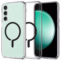 Spigen Ultra Hybrid OneTap Ring magnētiskais viedtālruņa apvalks ar MagSafe Samsung Galaxy S23 FE - caurspīdīgs melns