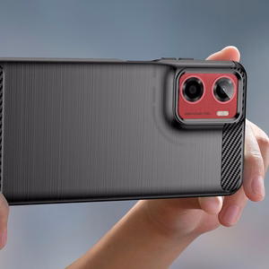 Tech-Protect TPUCarbon apvalks Motorola Moto G05 / E15 - Melns