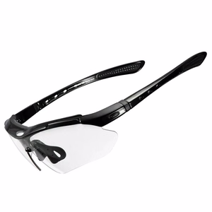 Rockbros 10143 fotohromās UV400 riteņbraukšanas brilles - melnas